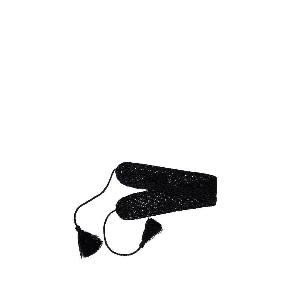 Ibeliv Raffia Bika Belt IB-BIKABLACK-UNI