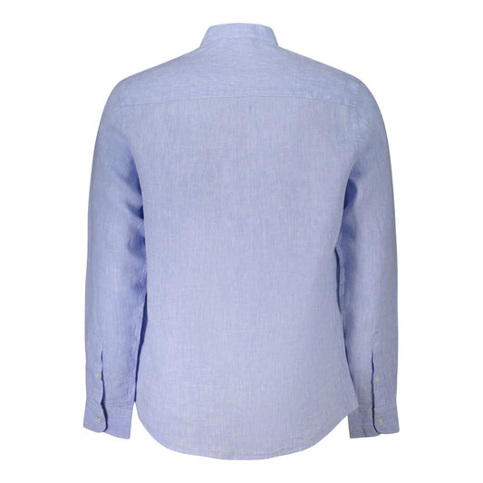 North Sails Blue Linen Shirt NO-38893-M