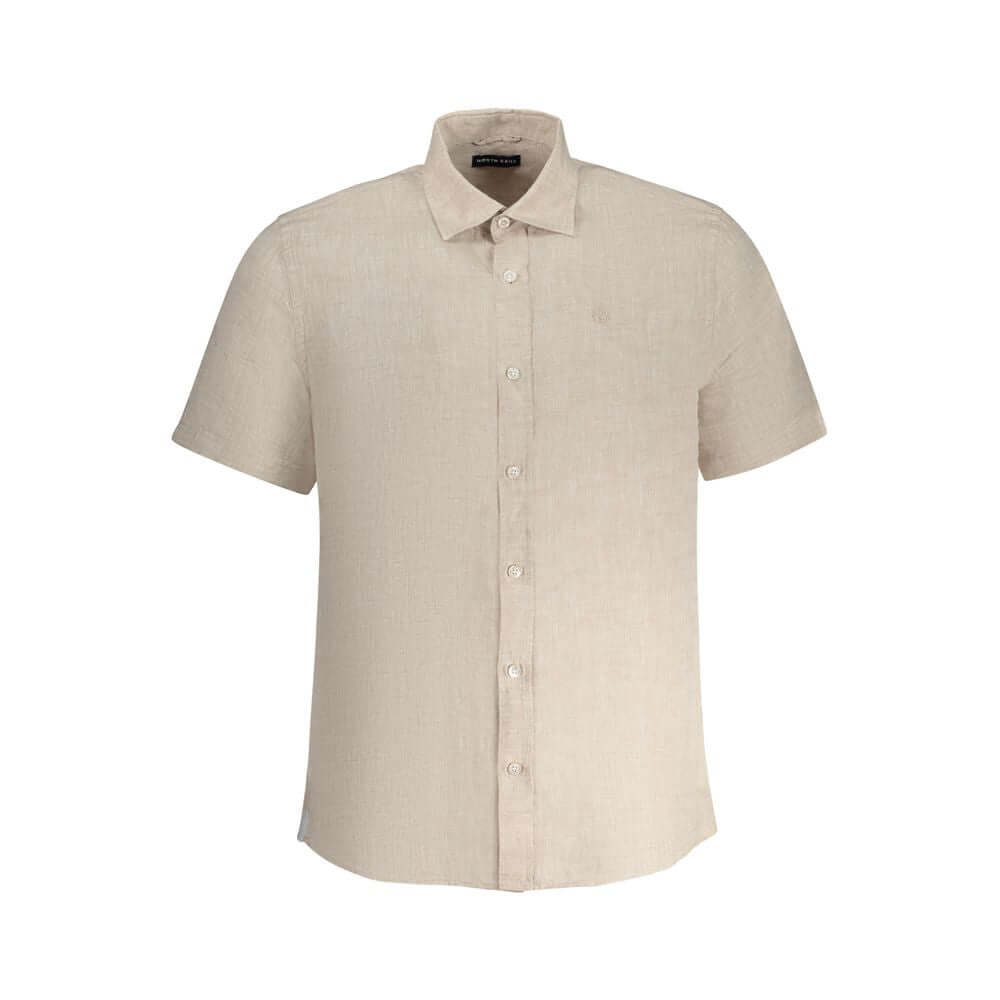 North Sails Beige Linen Men's Shirt