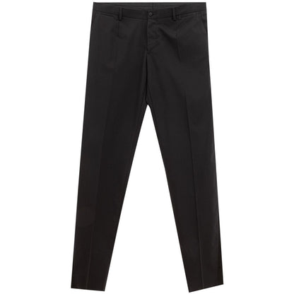 Dolce & Gabbana Black Wool Dress Pants Dolce & Gabbana