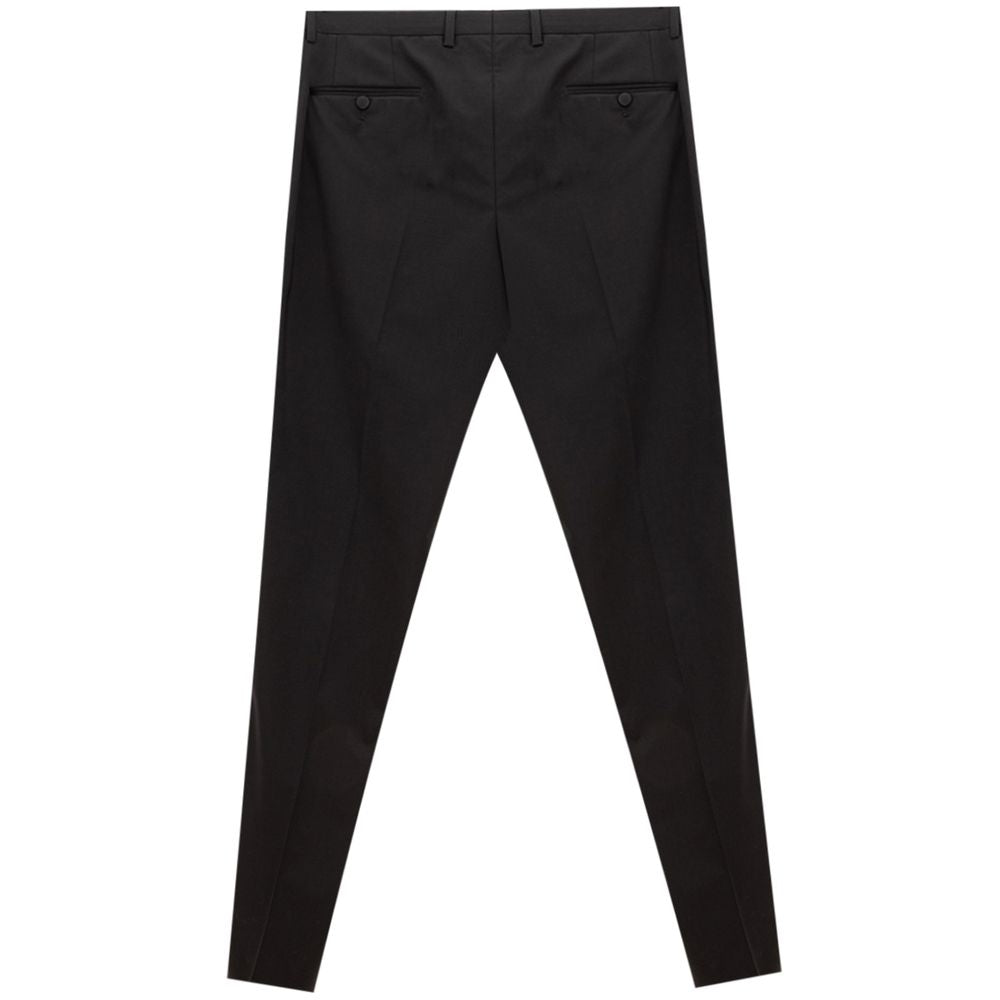 Dolce & Gabbana Black Wool Dress Pants Dolce & Gabbana