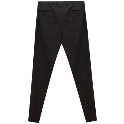 Dolce & Gabbana Black Wool Dress Pants Dolce & Gabbana