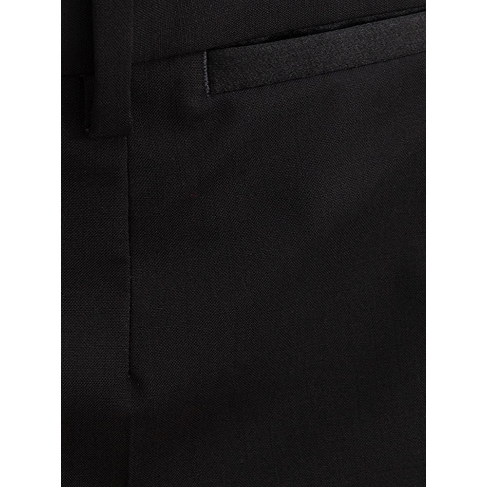 Dolce & Gabbana Black Wool Dress Pants Dolce & Gabbana