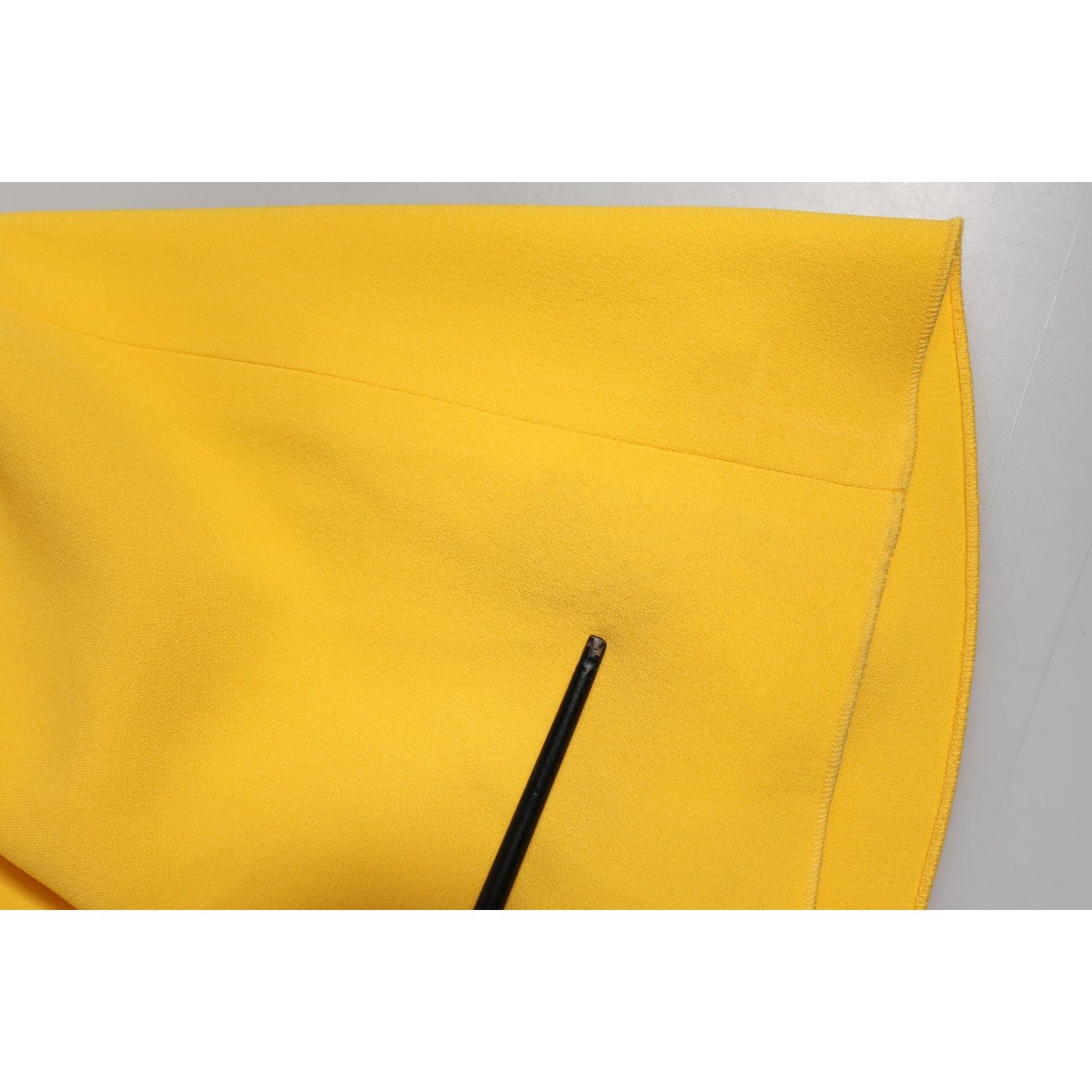 Dolce & Gabbana Yellow One Shoulder Side Slit Sheath Dress