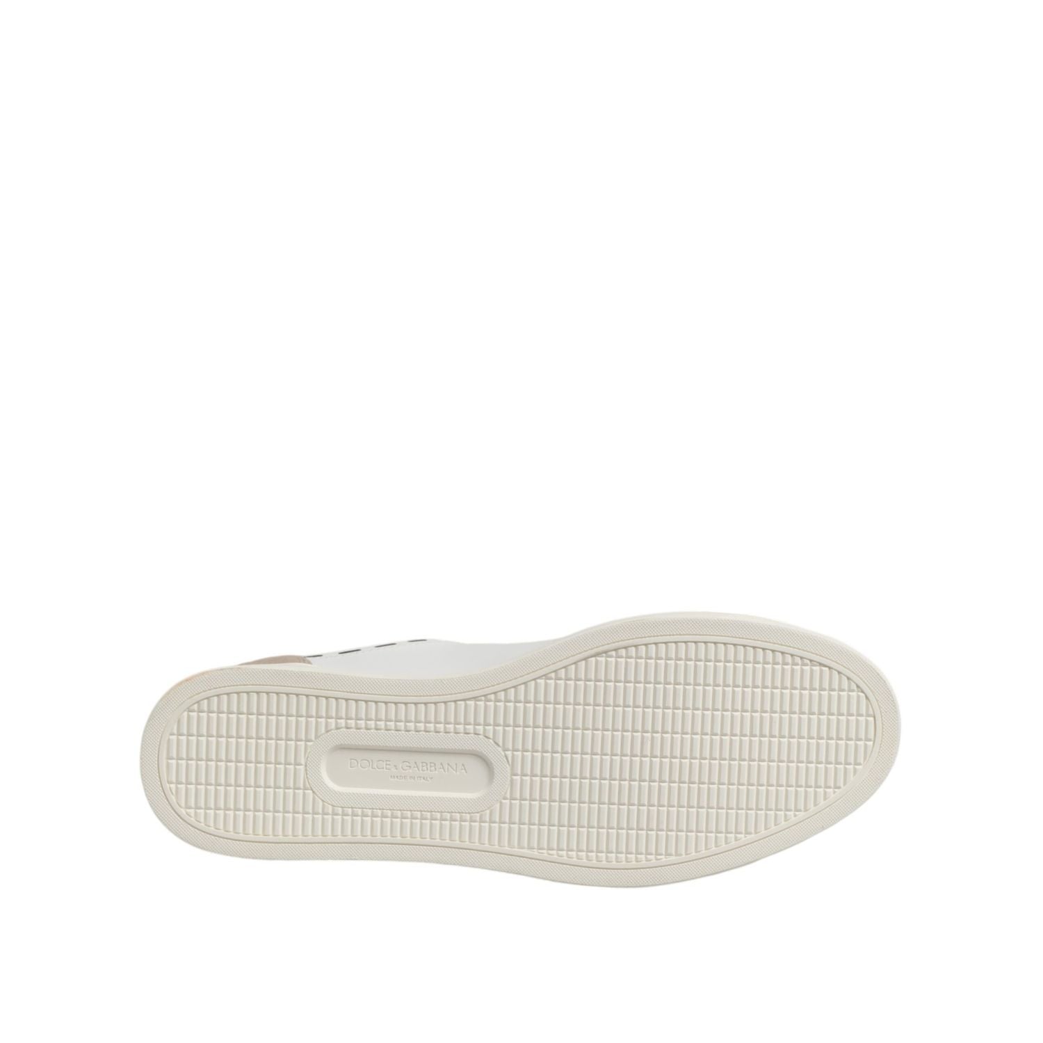 Dolce & Gabbana White Leather MILANO Low Top Sneakers Shoes