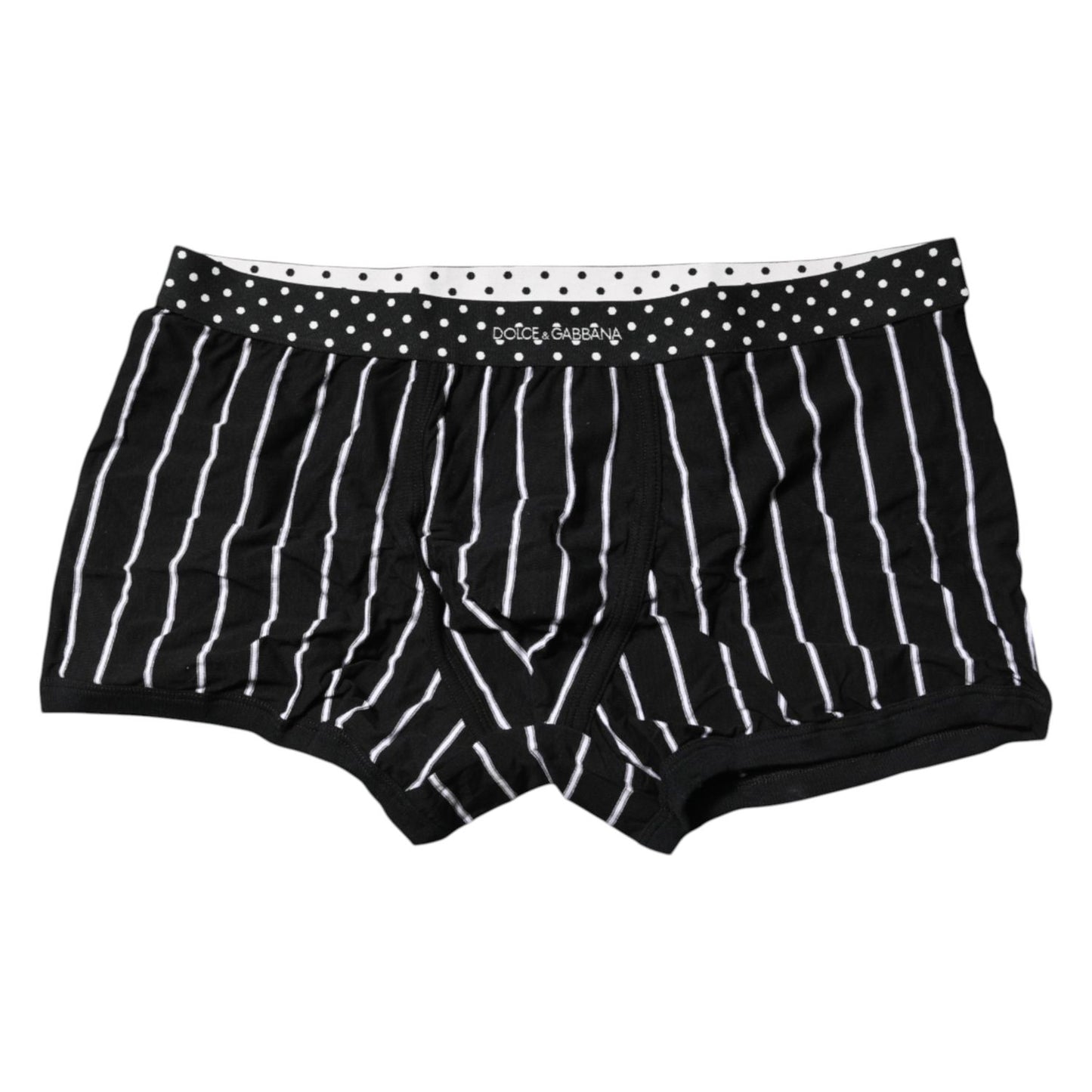Dolce & Gabbana Black White Striped Regular Boxer Underwear Dolce & Gabbana