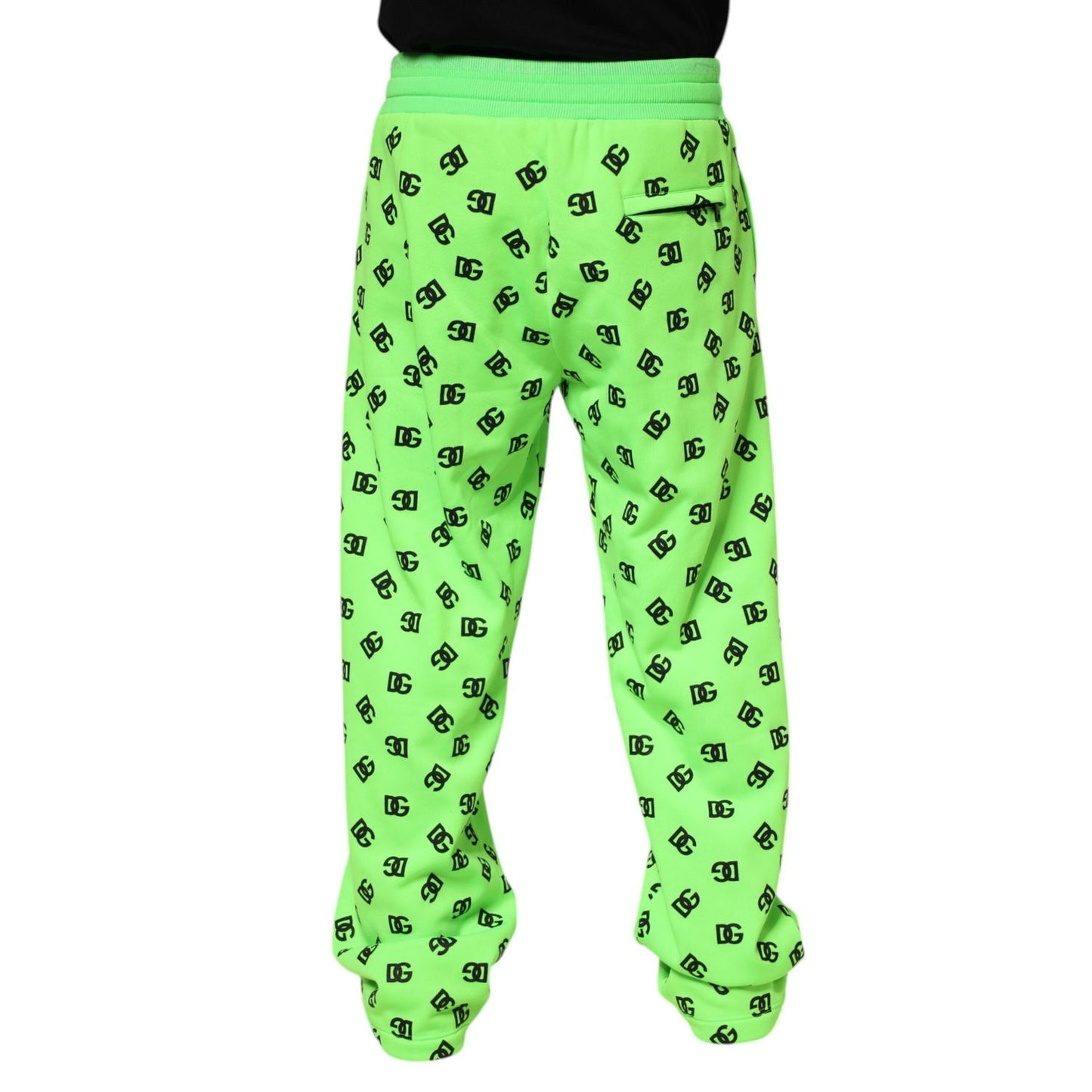 Dolce & Gabbana Green Logo Print Jogger Men Sweatpants Pants Dolce & Gabbana