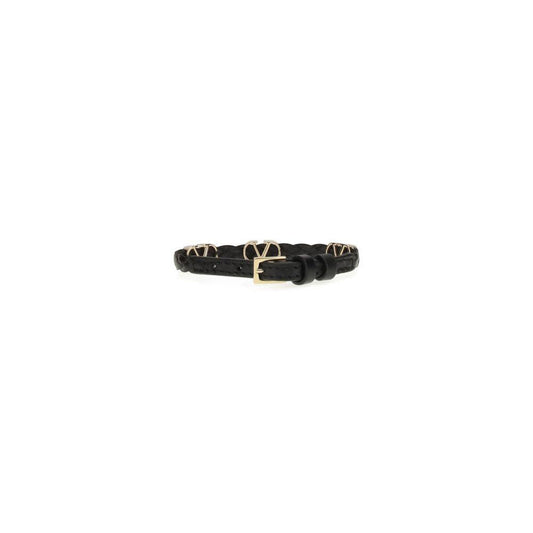 Valentino Garavani Leather VLogo Bracelet VA-7W2J0X71PRH0NO-ONE SIZE