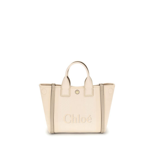 Chloé Beige Cotton Shoulder Bag