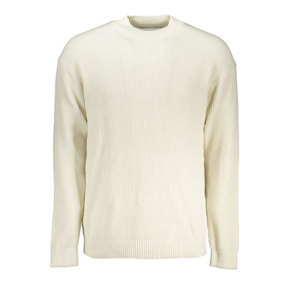 Calvin Klein White Cotton Sweater