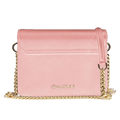Baldinini Trend Pink Calfskin Handbag