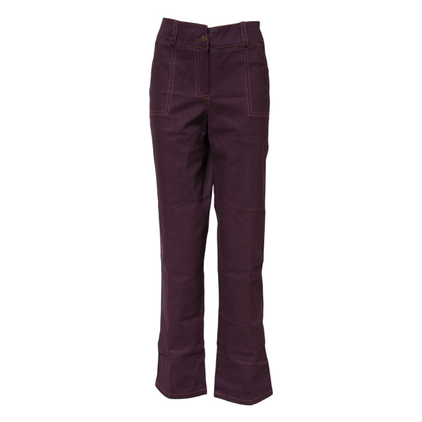 BENCIVENGA Purple High Waisted Tapered Pants
