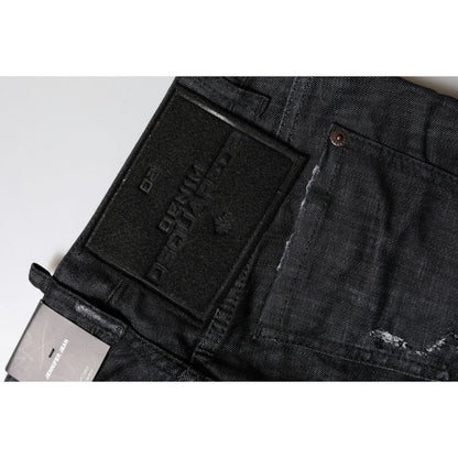 Dsquared² Black Cotton Low Waist Skinny Denim Jeans