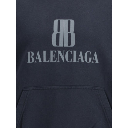 Balenciaga Black Cotton Sweatshirt