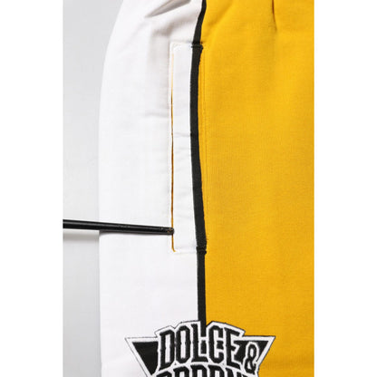 Dolce & Gabbana Yellow Cotton Sweatpant Jogger Trouser Pants Dolce & Gabbana