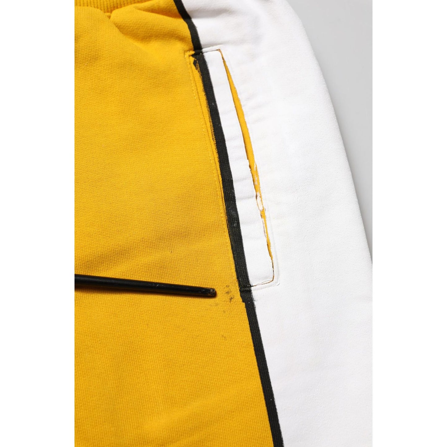 Dolce & Gabbana Yellow Cotton Sweatpant Jogger Trouser Pants Dolce & Gabbana