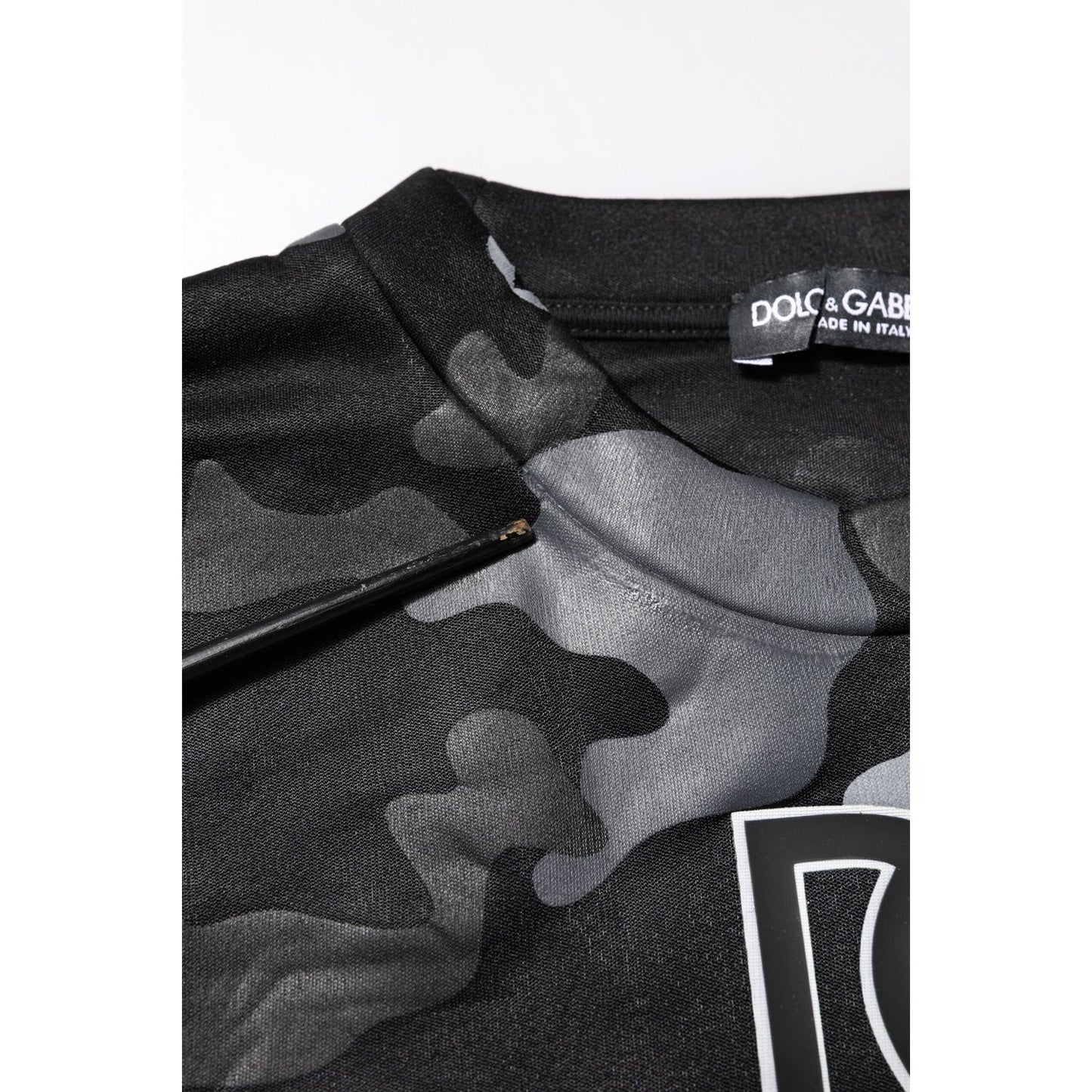 Dolce & Gabbana Black Camouflage Pullover Sweatshirt Sweater Dolce & Gabbana