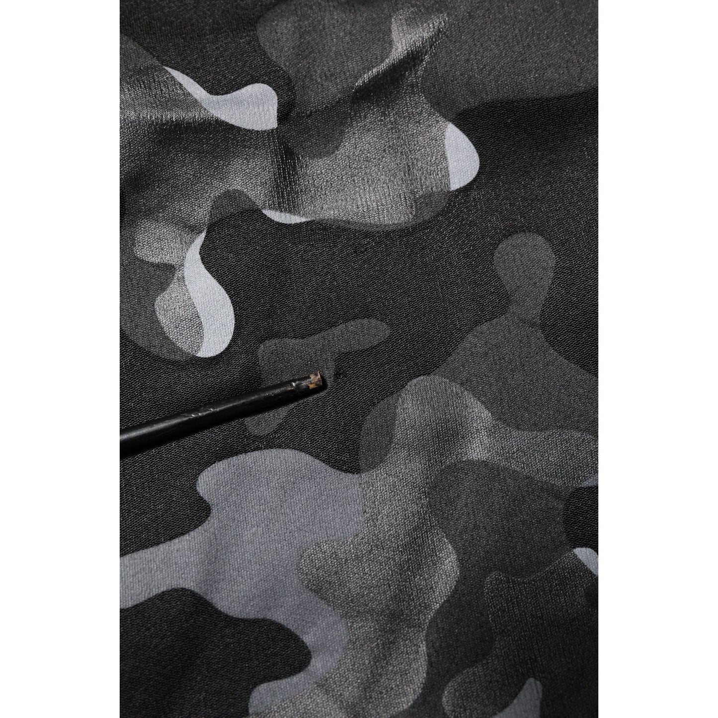 Dolce & Gabbana Black Camouflage Pullover Sweatshirt Sweater Dolce & Gabbana