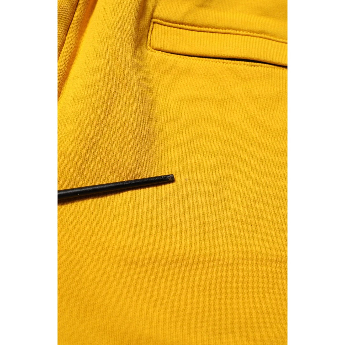 Dolce & Gabbana Yellow Cotton Sweatpant Jogger Trouser Pants Dolce & Gabbana