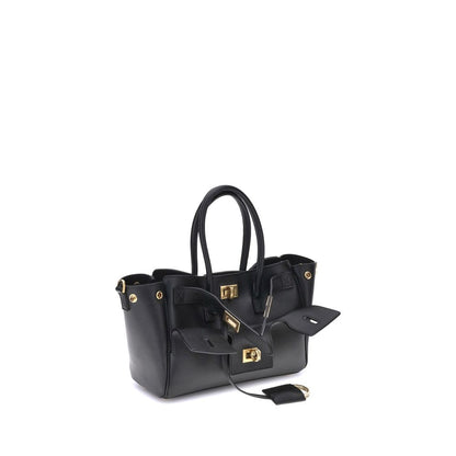 Balenciaga Black Calf Leather Bos Taurus Shoulder Bag