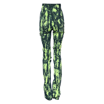 Dolce & Gabbana Green Color Splash High Waist Denim Jeans
