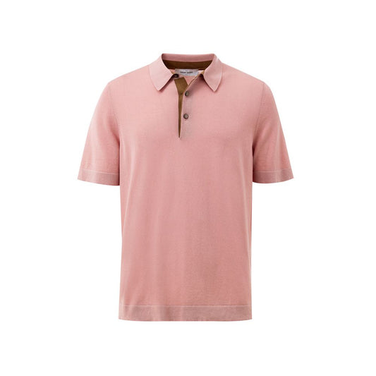 Gran Sasso Pink Cotton Polo Shirt GR-9434675-IT50 | L