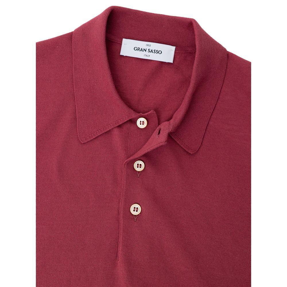 Gran Sasso Red Cotton Polo Shirt GR-9438665-IT50 | L