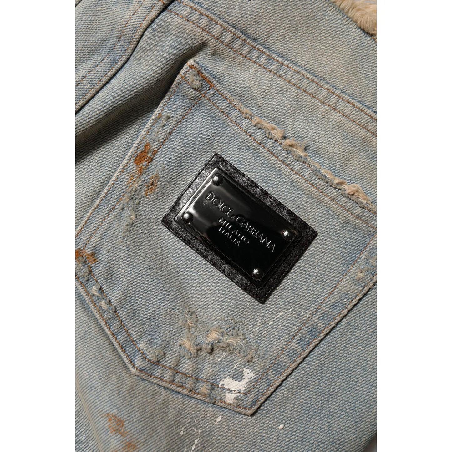 Dolce & Gabbana Light Blue High Waist Skinny Denim Jeans