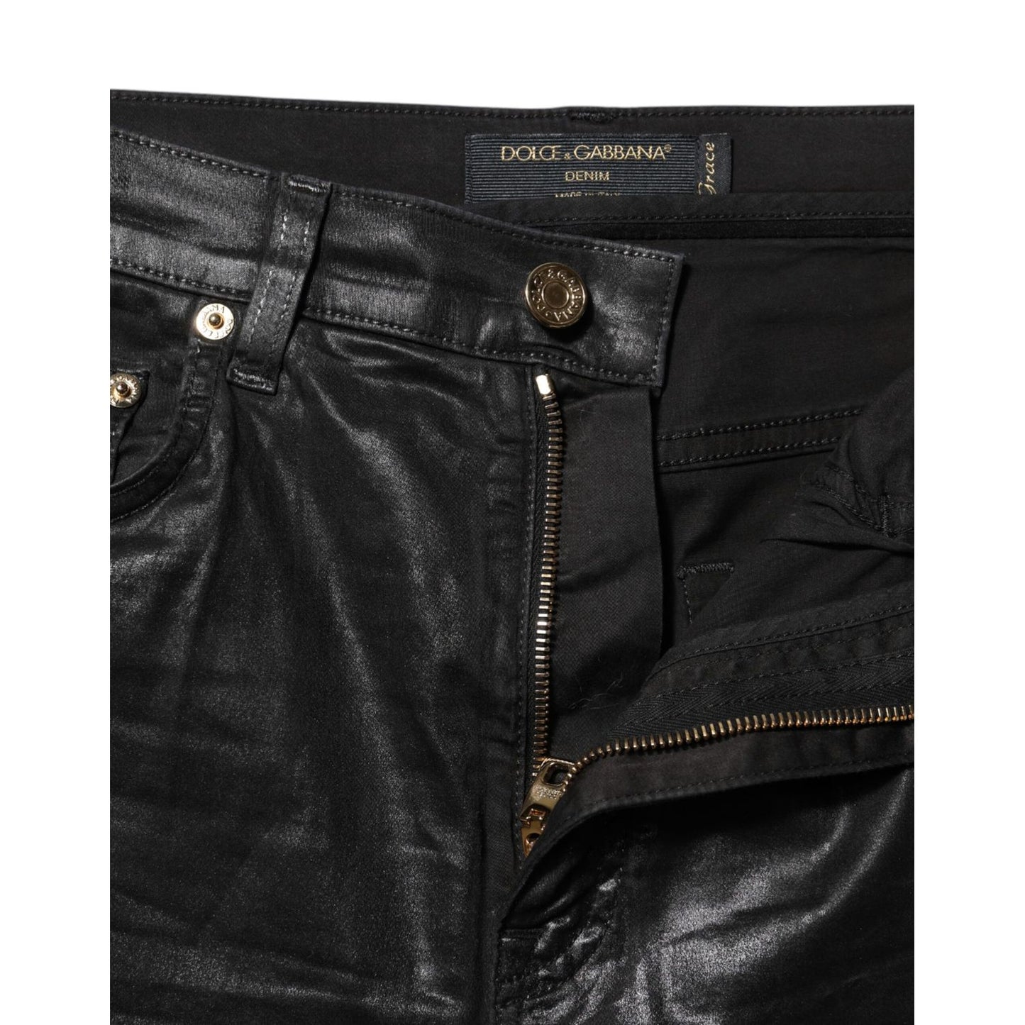 Dolce & Gabbana Black GRACE High Waist Skinny Denim Jeans
