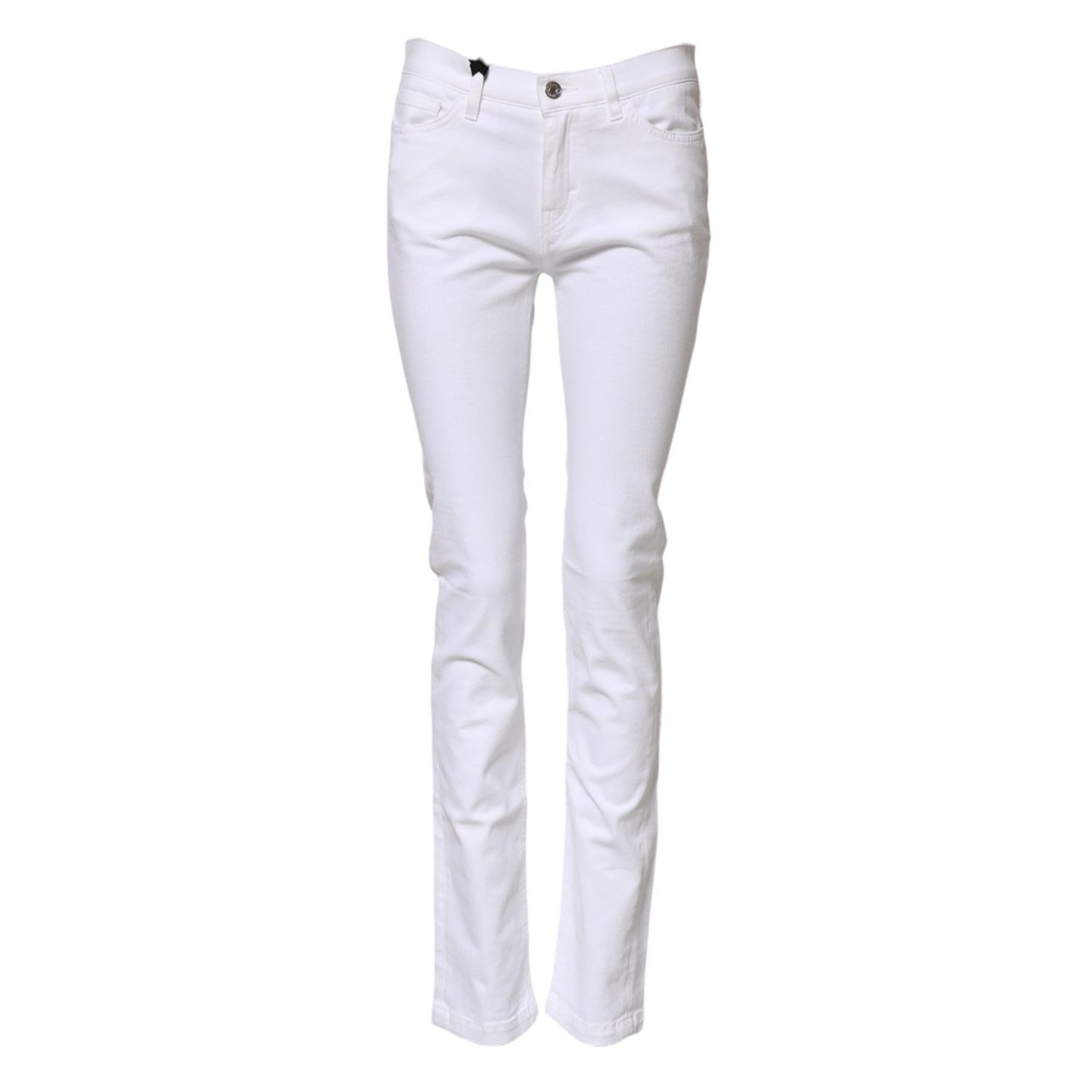 Dolce & Gabbana White GRACE Mid Waisted Skinny Denim Jeans