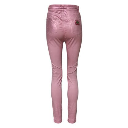 Dolce & Gabbana Pink GRACE High Waisted Skinny Denim Jeans