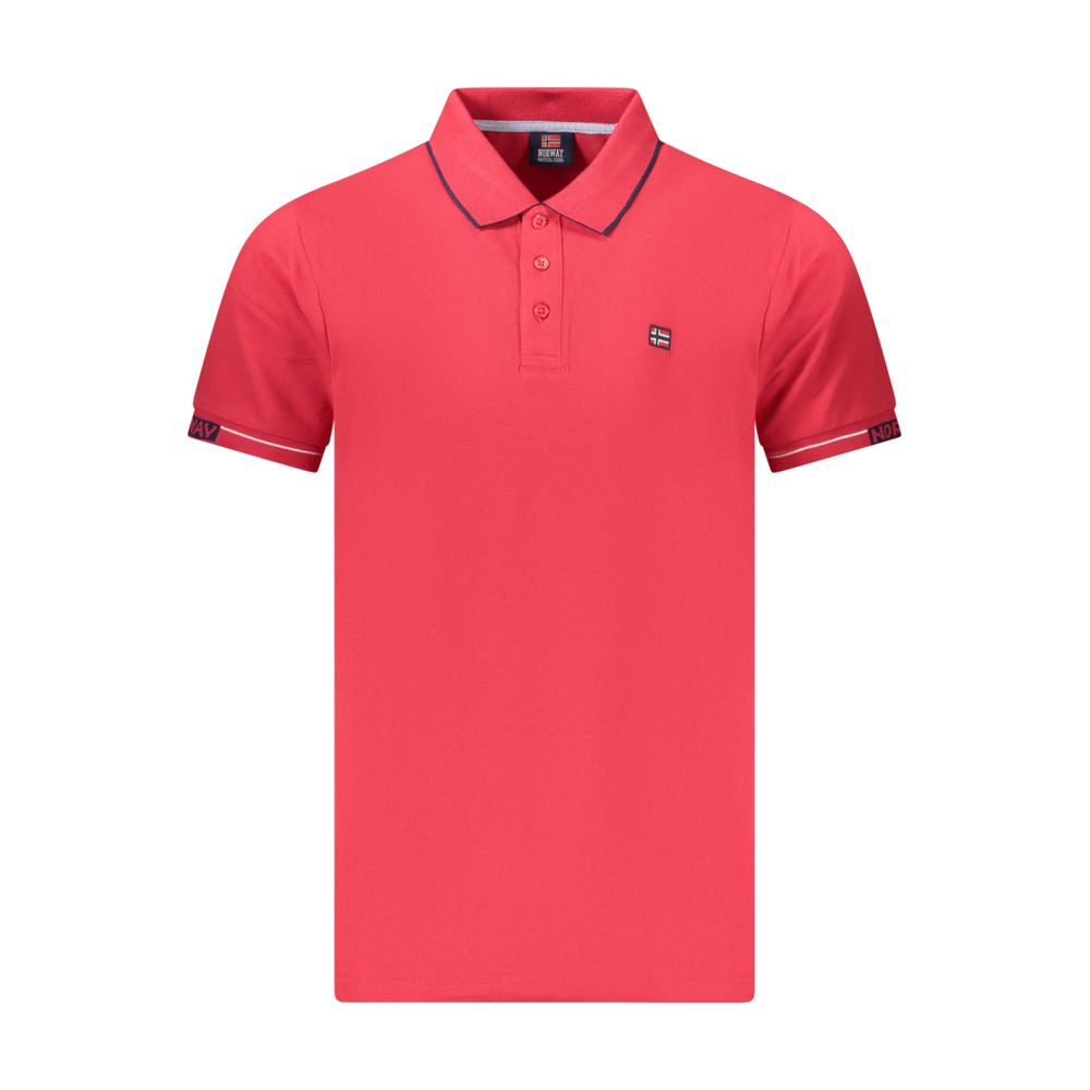 Norway 1963 Red Cotton Polo Shirt