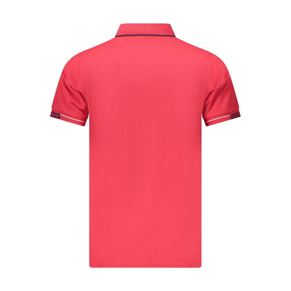Norway 1963 Red Cotton Polo Shirt
