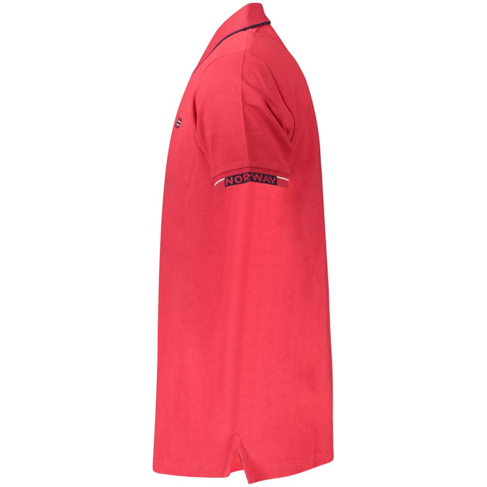 Norway 1963 Red Cotton Polo Shirt