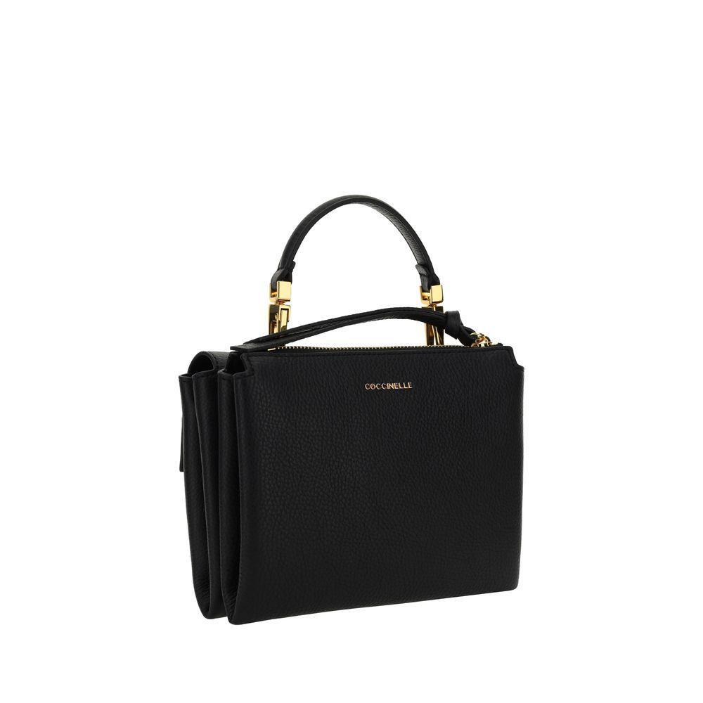 Front view with bag zipped and handles upright.