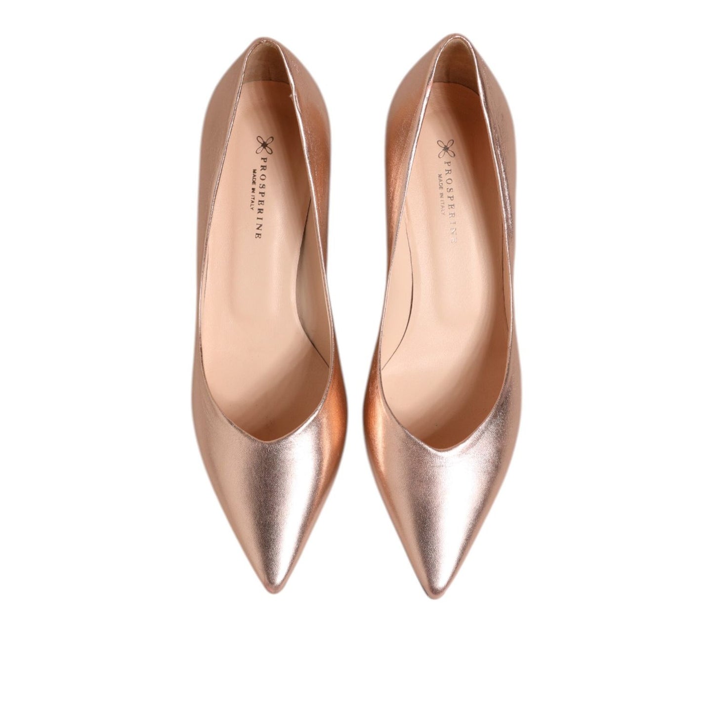 Prosperine Pink Leather Pumps Stiletto Heels Slip On Shoes LA12563-37.5