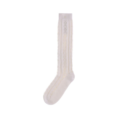 Valentino Garavani Cream Cotton Socks