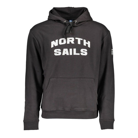 North Sails Black Cotton Sweatshirt