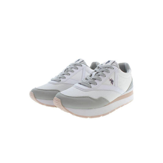 U.S. POLO ASSN. White Polyester Sneaker US-19375-EU35/US5