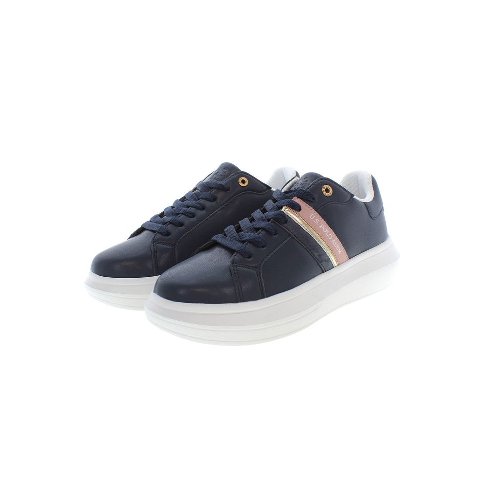 U.S. POLO ASSN. Blue Polyester Sneaker