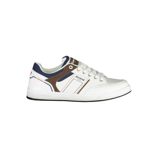 Carrera White Polyester Sneaker