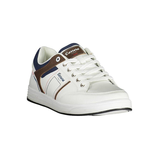 Carrera White Polyester Sneaker