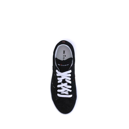 Kiton Black Rubber Low Top Sneakers