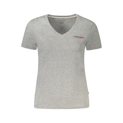 Guess Jeans Gray Cotton T-Shirt