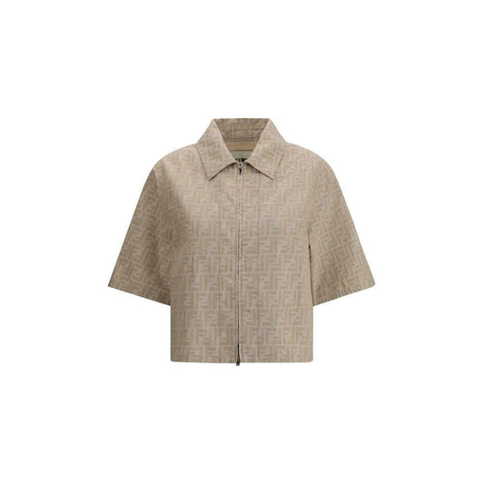 Fendi Chambray cropped Jacket