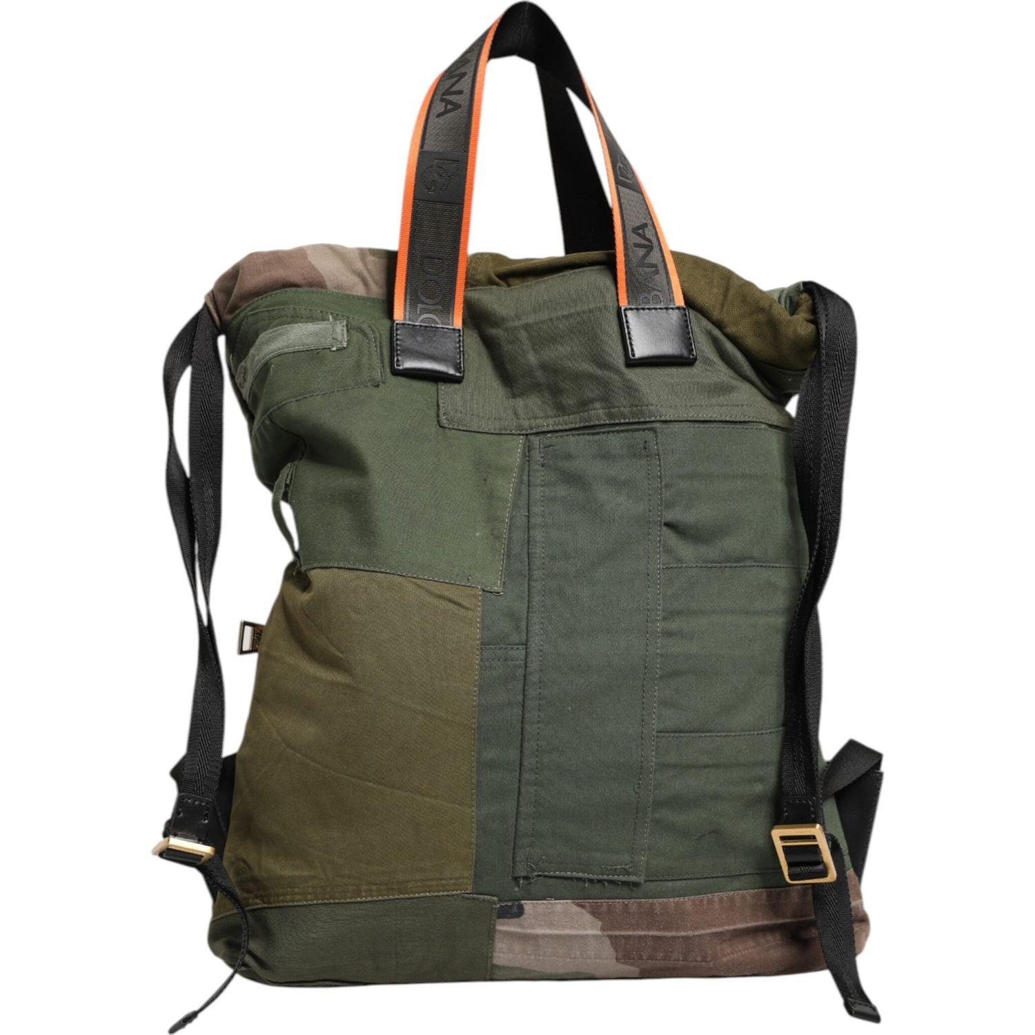 Front view with bag zipped and handles upright.