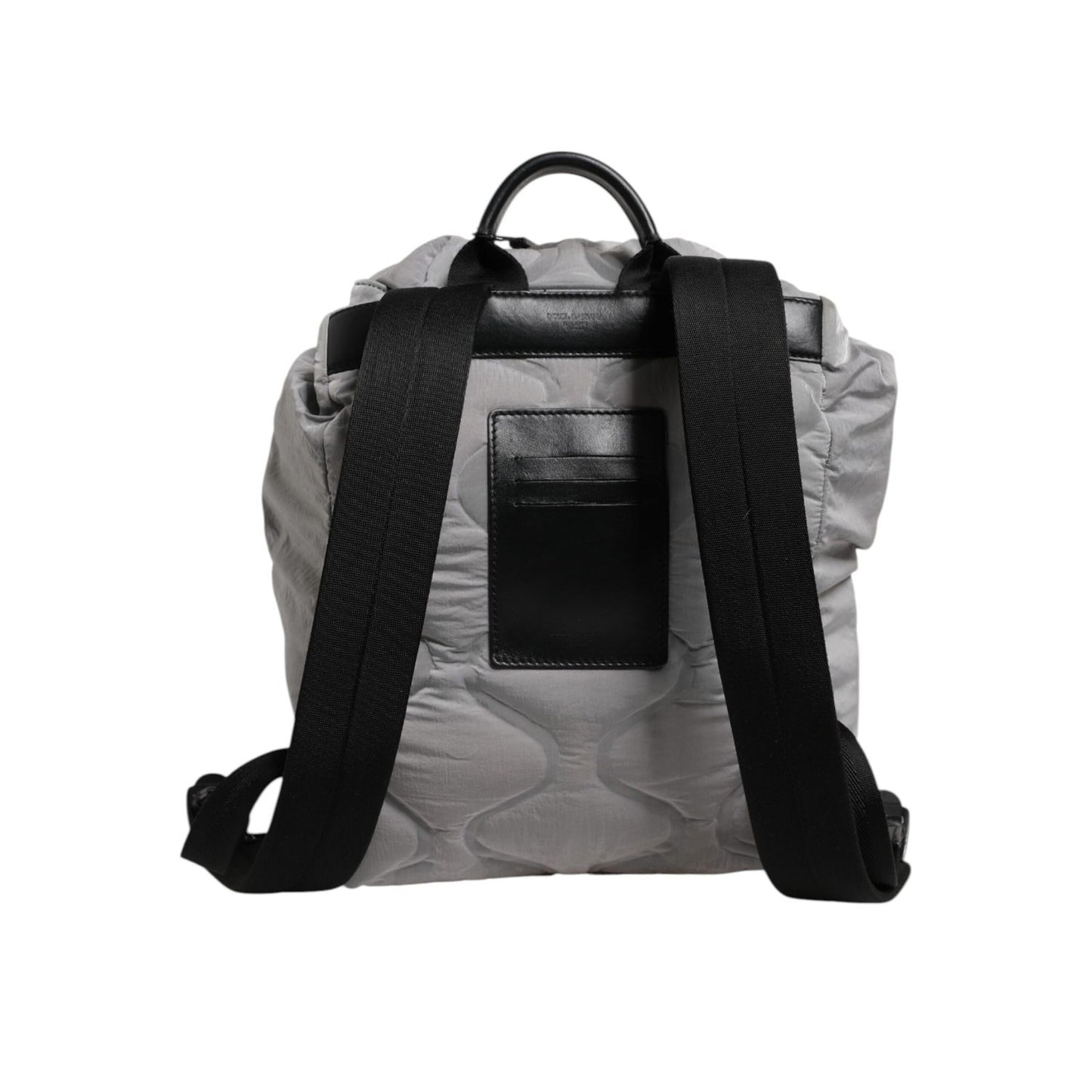 Dolce & Gabbana Gray Milano Print Drawstring Travel Backpack Bag Dolce & Gabbana