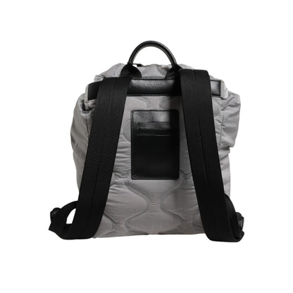 Dolce & Gabbana Gray Milano Print Drawstring Travel Backpack Bag Dolce & Gabbana