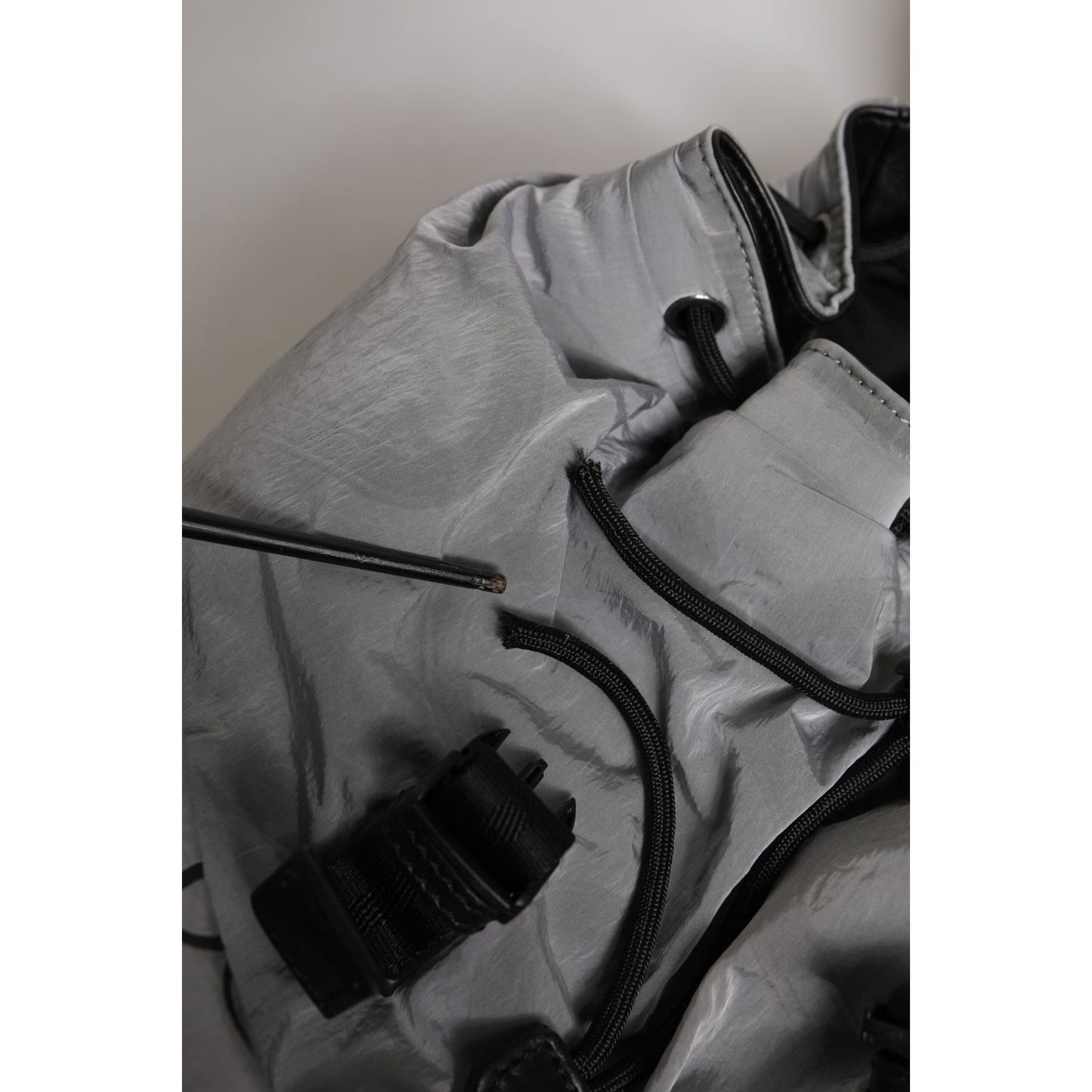 Dolce & Gabbana Gray Milano Print Drawstring Travel Backpack Bag Dolce & Gabbana