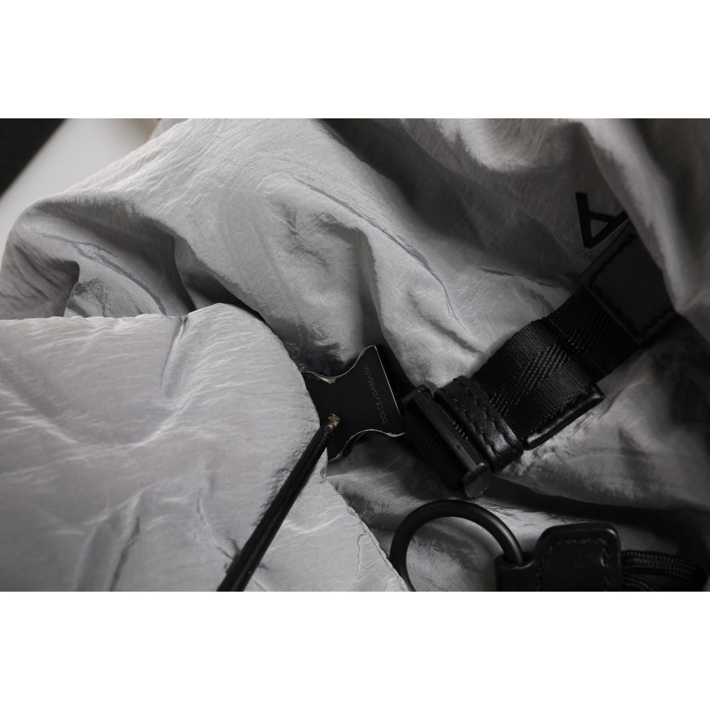 Dolce & Gabbana Gray Milano Print Drawstring Travel Backpack Bag Dolce & Gabbana